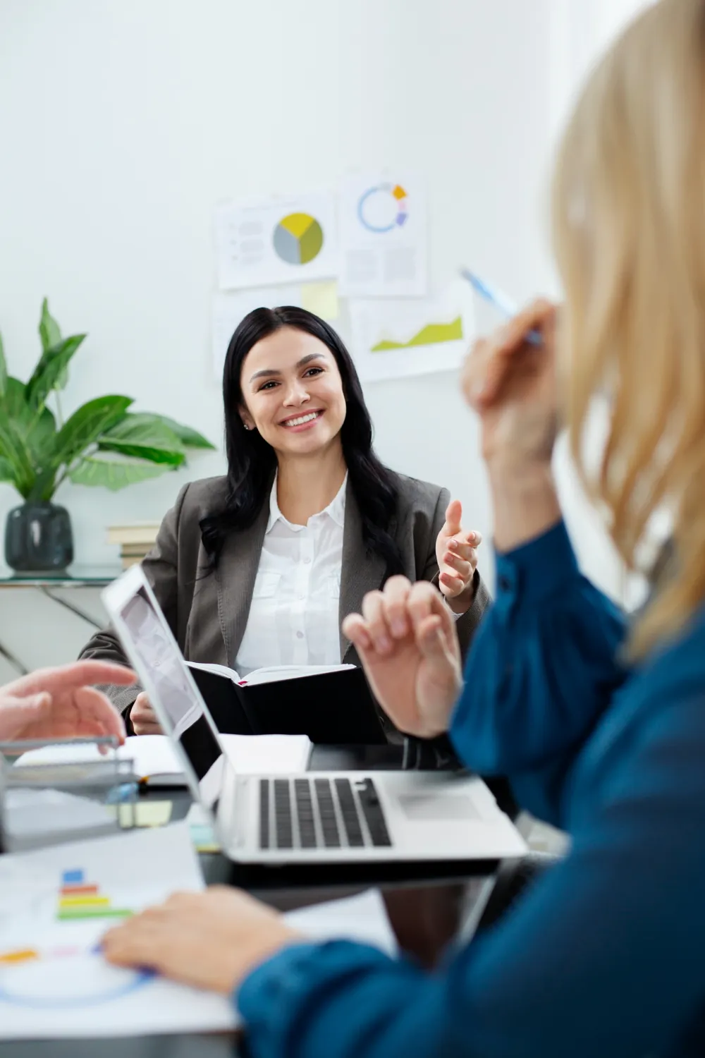 Supportive NDIS consultation meeting inside an office